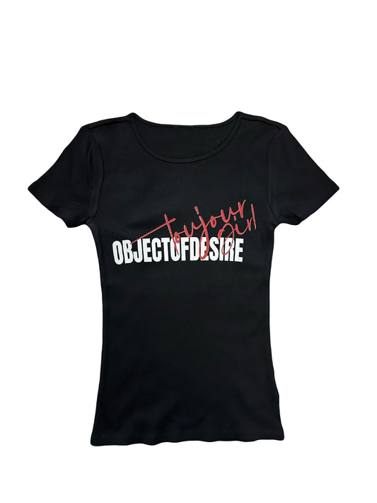 OBJECTOFDESIRE TEE - BLACK